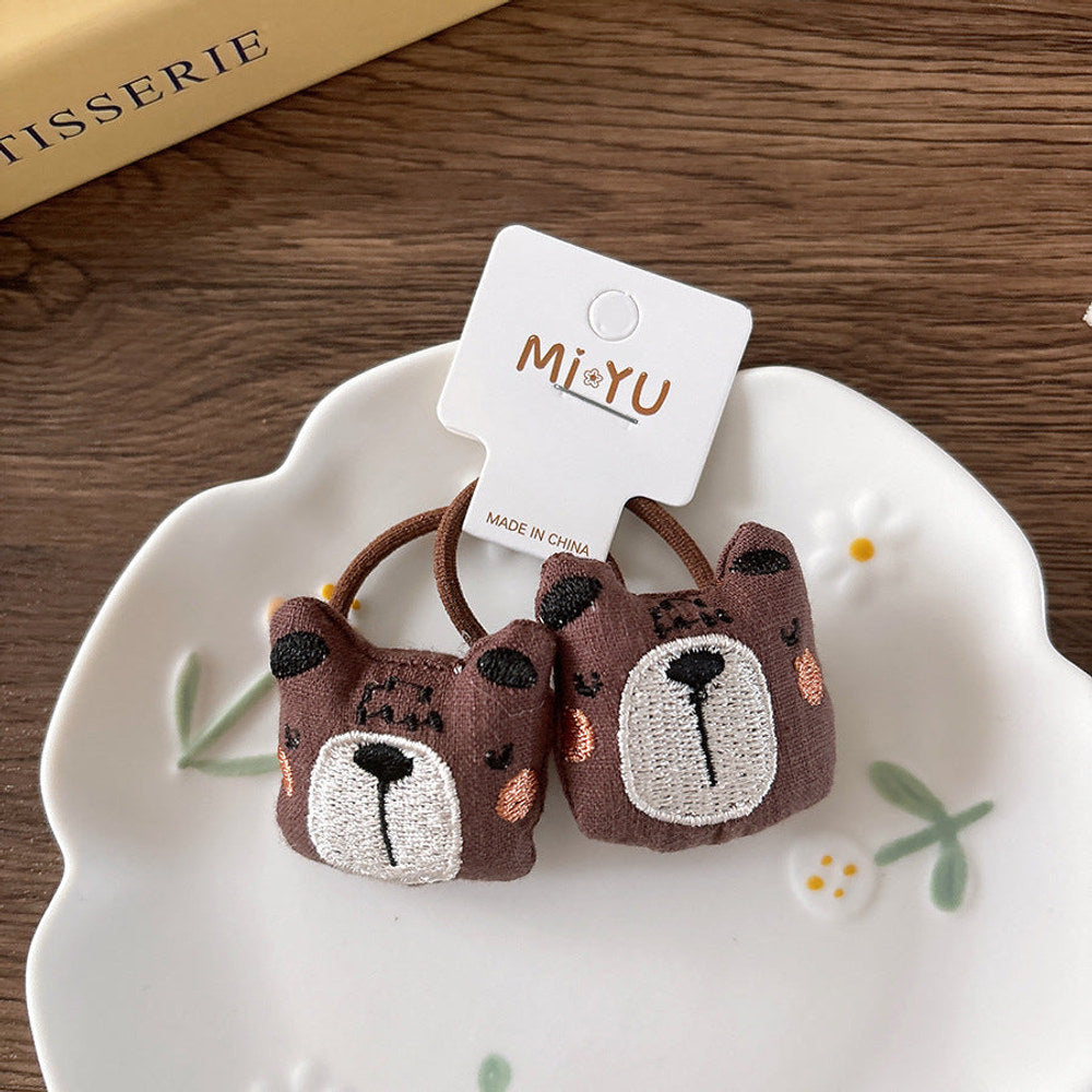 MyKids-USA® Collection of 2 Versatile Animals Cartoon Hair Ties
