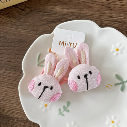 MyKids-USA® Collection of 2 Versatile Animals Cartoon Hair Ties