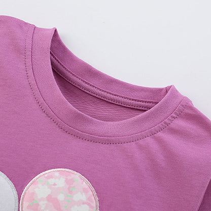 MyKids-USA® Spring and Autumn Girls Cartoon Flower Pattern Long Sleeves Top and Pants Clothing Set