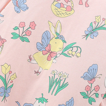 MyKids-USA® Spring and Autumn Girls Flowers Pattern Long Sleeves Top and Pants Clothing Set