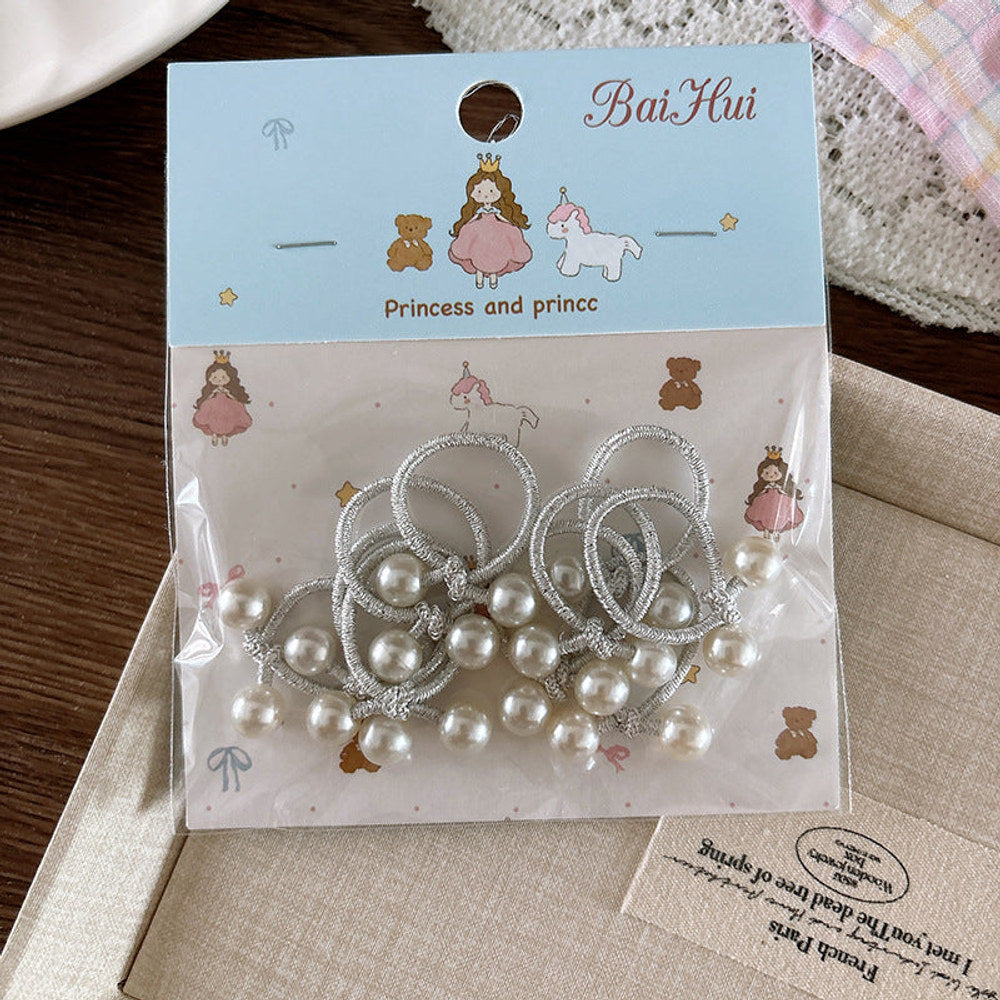 MyKids-USA® Collection of 10 Versatile Beaded Hair Ties