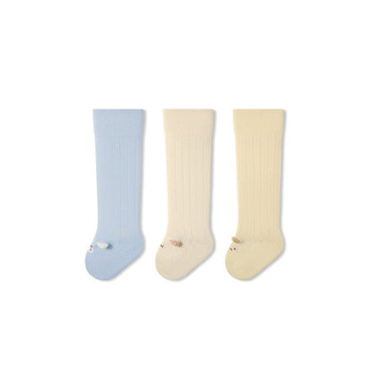 MyKids-USA® Baby Unisex Breathable Simple Cartoon Pattern Cute Stockings 3-Pair Set