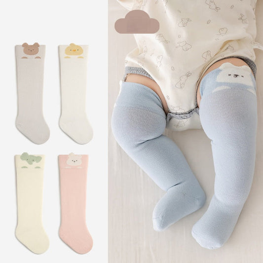 MyKids-USA® Baby Unisex Breathable Simple Cartoon Pattern Cute Stockings 3-Pair Set