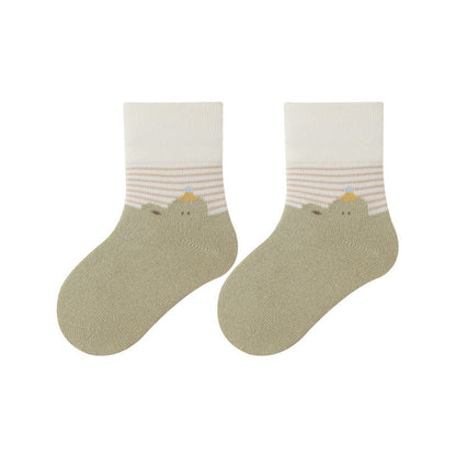 MyKids-USA® Baby Unisex Breathable Animals Cartoon Pattern Color Patchwork Socks