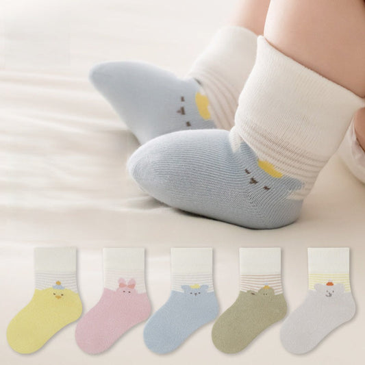 MyKids-USA® Baby Unisex Breathable Animals Cartoon Pattern Color Patchwork Socks