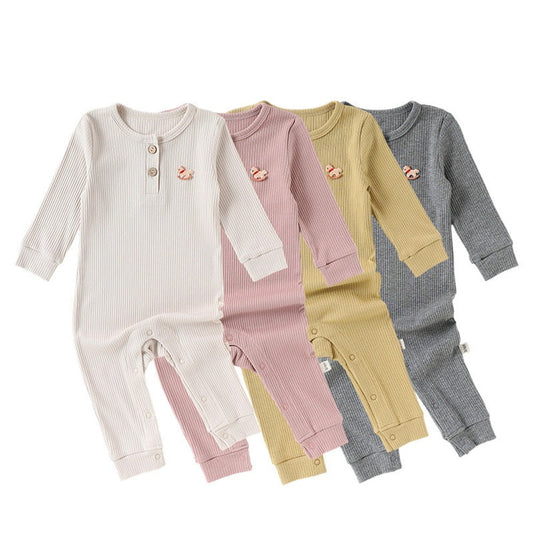 MyKids-USA® Spring Arrival Baby Unisex Long Sleeves Cartoon Horse Pattern Rompers