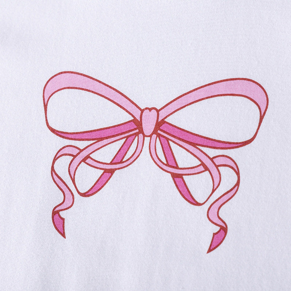 MyKids-USA® Butterfly-bow Pattern Short Sleeves Color Patchwork Dress for Stylish Girls