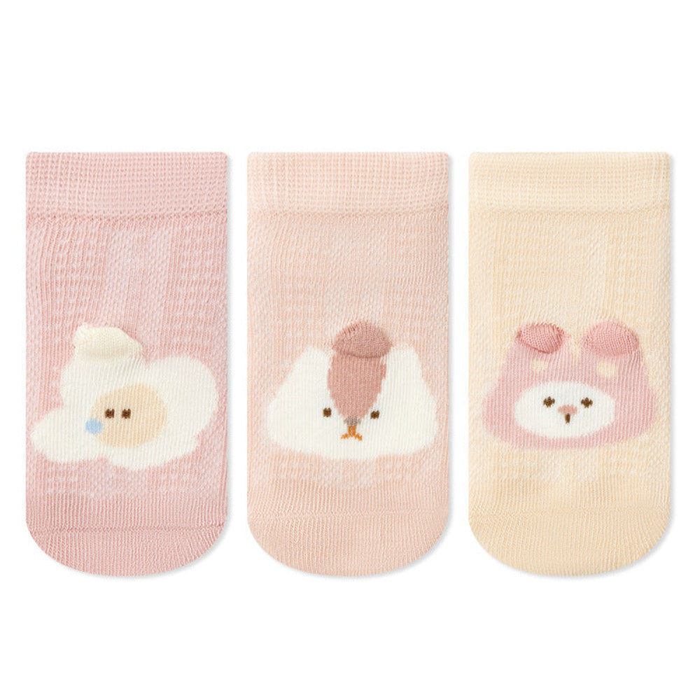 MyKids-USA® Baby Boys and Girls Cute Animals Cartoon Pattern Socks 1 Lot=3-Pair Set