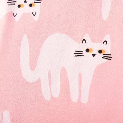 MyKids-USA® Cartoon Pattern Short Sleeves Dress for Stylish Girls