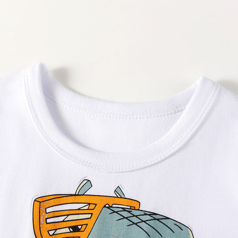 MyKids-USA® Baby Kids Boys Short Sleeves Cartoon Animals Pattern T-shirt and Shorts Clothing Set