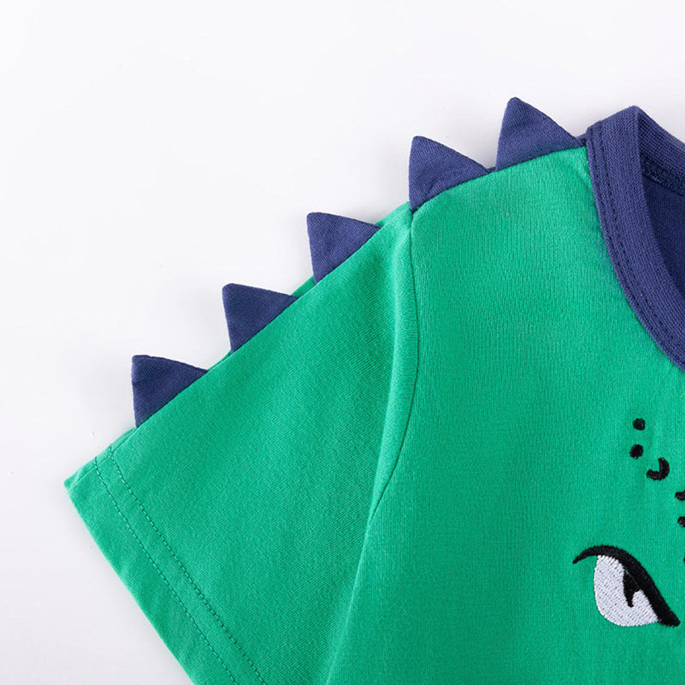 MyKids-USA® Baby Kids Boys Short Sleeves Cartoon Animals Pattern T-shirt and Shorts Clothing Set
