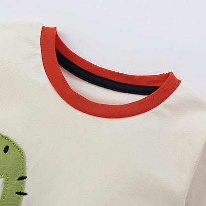 MyKids-USA® Animals Cartoon Pattern Long Sleeves Top for Stylish Boys