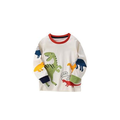 MyKids-USA® Animals Cartoon Pattern Long Sleeves Top for Stylish Boys