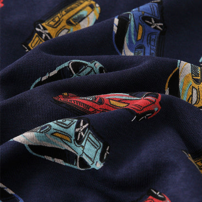 MyKids-USA® European and American Style Boys’ Racing Cars Pattern Coat with Long Sleeves