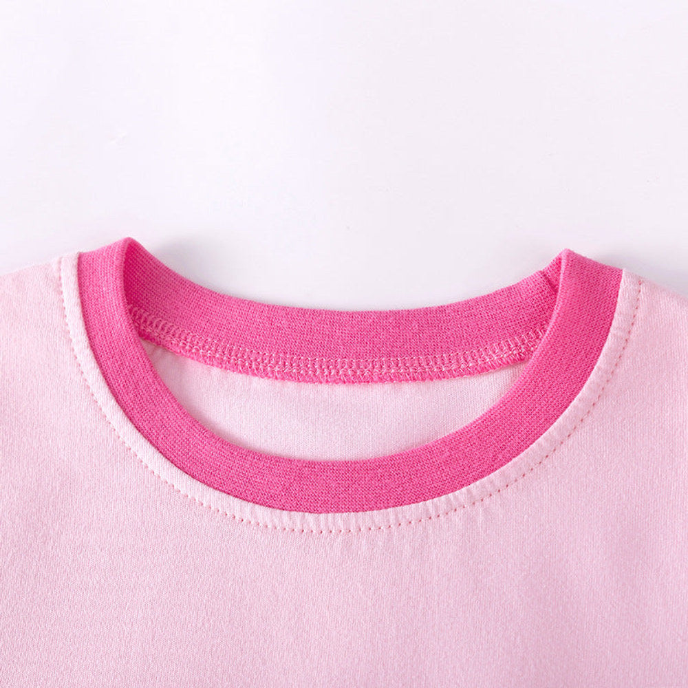 MyKids-USA® Summer Hot Selling Baby Kids Girls Short Sleeves Flowers Pattern T-shirt and Plain Pants Clothing Set
