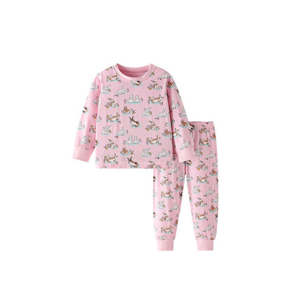 MyKids-USA® Girls Animals Cartoon Pattern Long Sleeves Top and Pants Clothing Set
