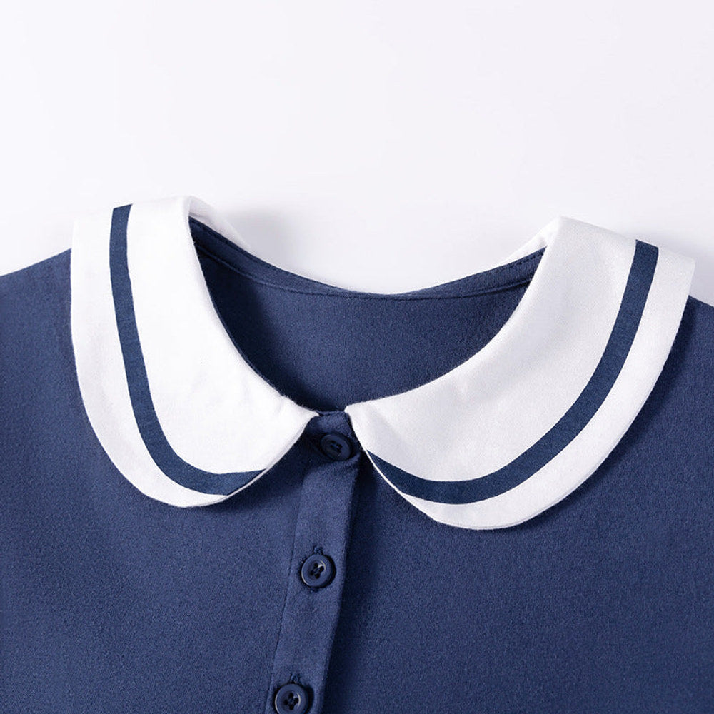 MyKids-USA® Cartoon and Star Pattern Short Sleeves Dress for Stylish Girls