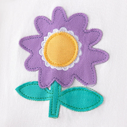 MyKids-USA® Summer Hot Selling Baby Kids Girls Short Sleeves Flowers Pattern T-shirt and Pants Clothing Set