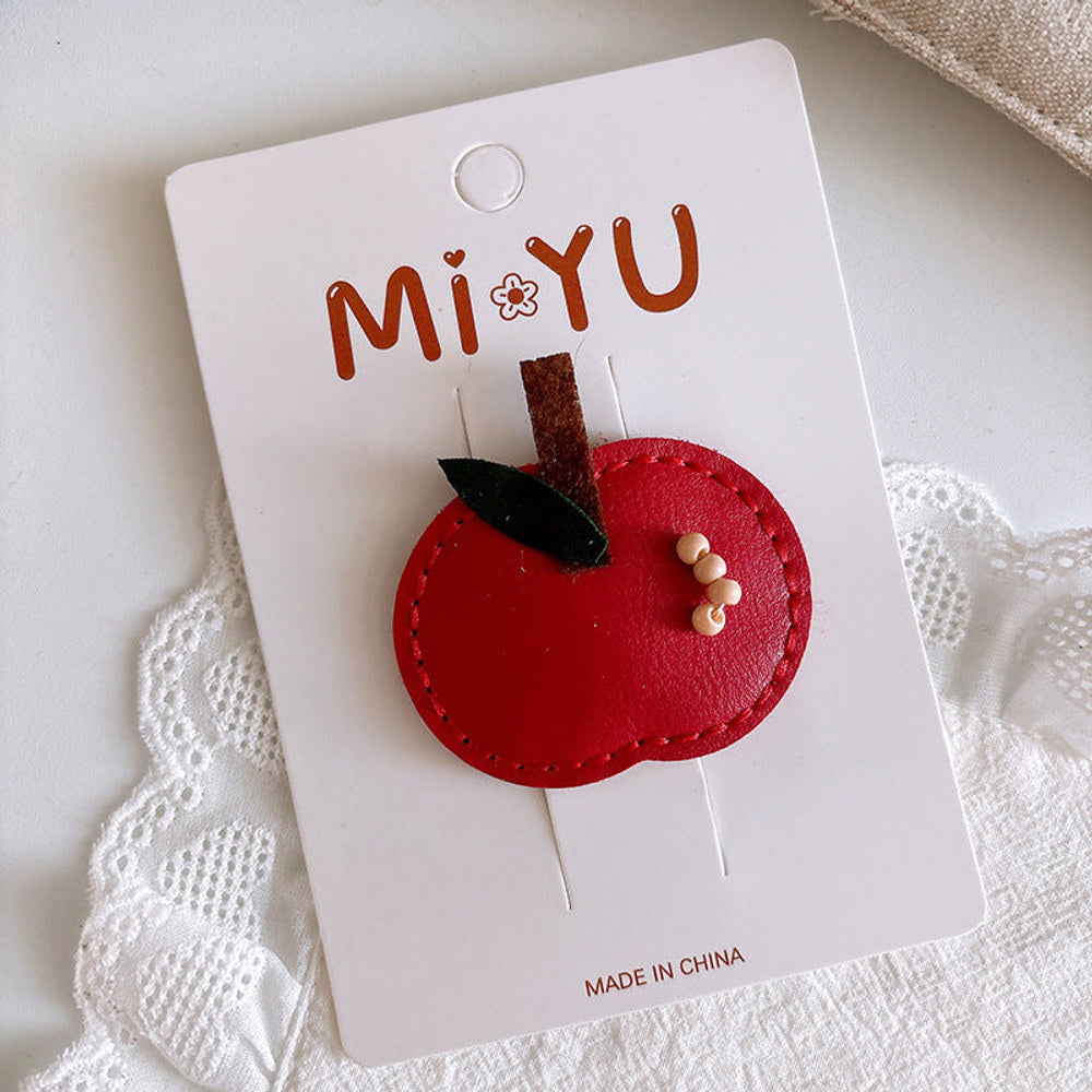 MyKids-USA® Cartoon Leather Bunny Hair Clips for Girls – Cute Style Side Hair Accessories