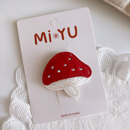 MyKids-USA® Cartoon Leather Bunny Hair Clips for Girls – Cute Style Side Hair Accessories