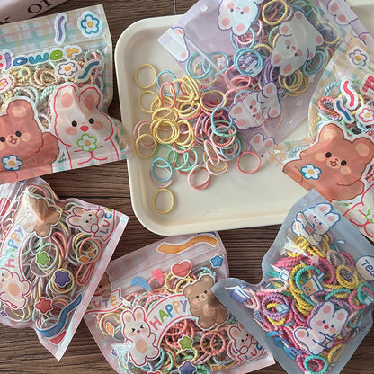 MyKids-USA® Collection of 200 Versatile Colorful Hair Ties
