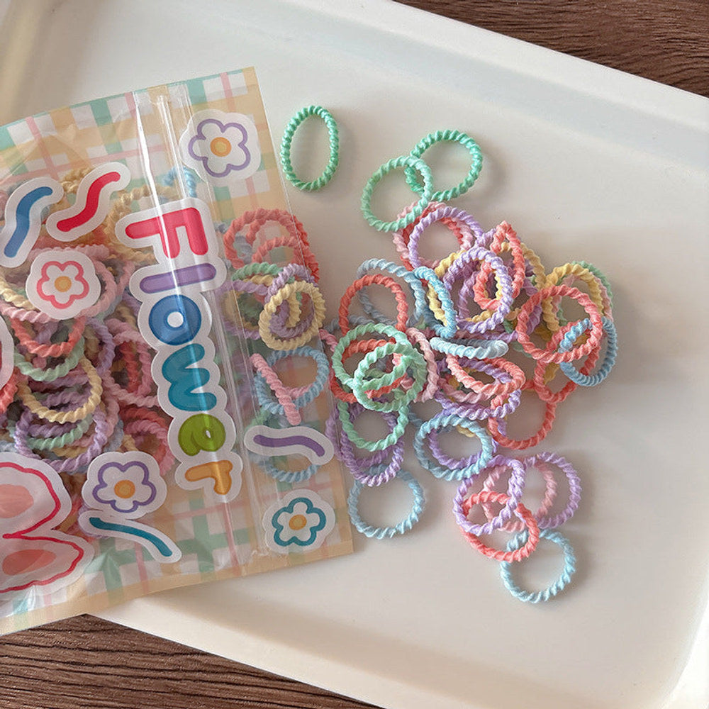 MyKids-USA® Collection of 200 Versatile Colorful Hair Ties