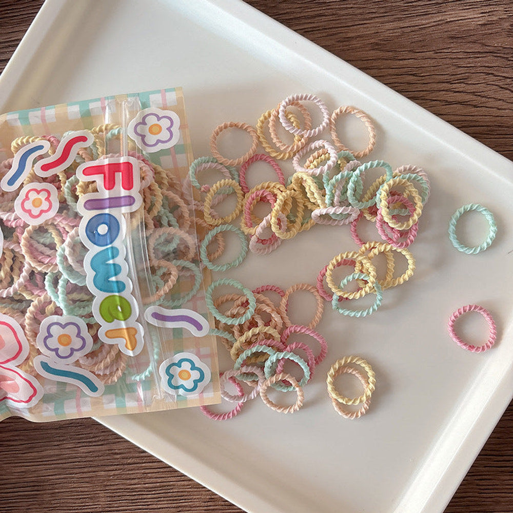 MyKids-USA® Collection of 200 Versatile Colorful Hair Ties