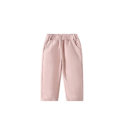 MyKids-USA® Modern Baby Kids Girls Pink Solid Color Pants