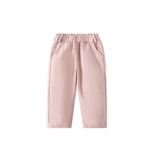 MyKids-USA® Modern Baby Kids Girls Pink Solid Color Pants