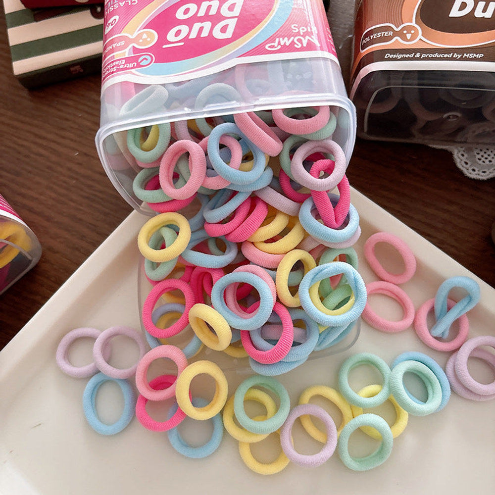 MyKids-USA® Collection of 100 Versatile Colorful Hair Ties