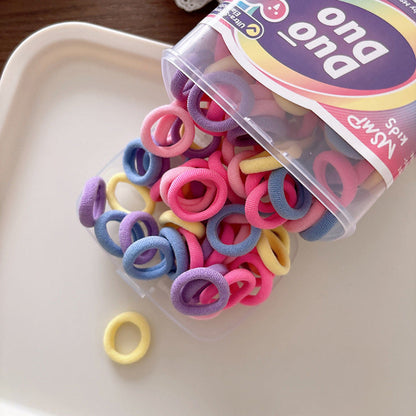 MyKids-USA® Collection of 100 Versatile Colorful Hair Ties