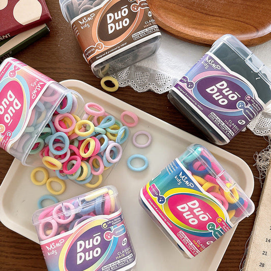MyKids-USA® Collection of 100 Versatile Colorful Hair Ties