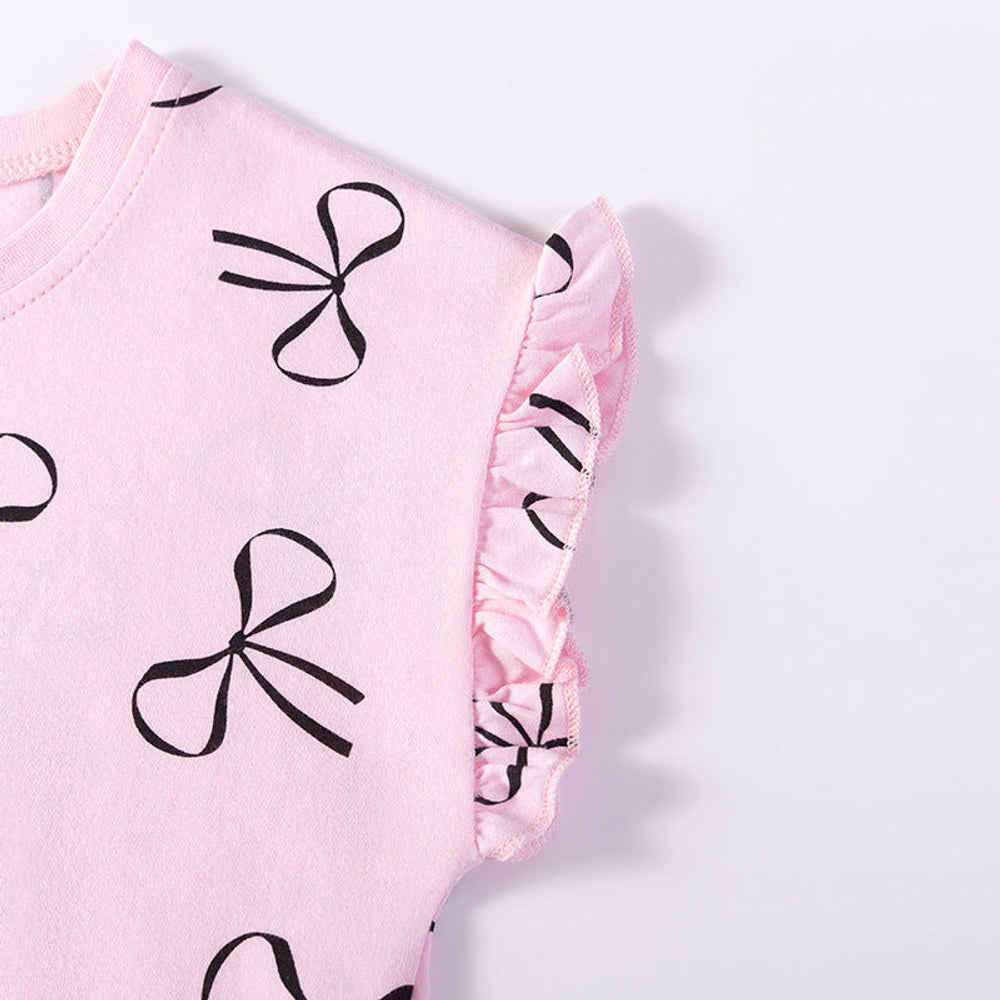 MyKids-USA® Summer Arrival Butterfly-bows Pattern Sleeveless Dress for Stylish Girls