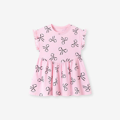 MyKids-USA® Summer Arrival Butterfly-bows Pattern Sleeveless Dress for Stylish Girls