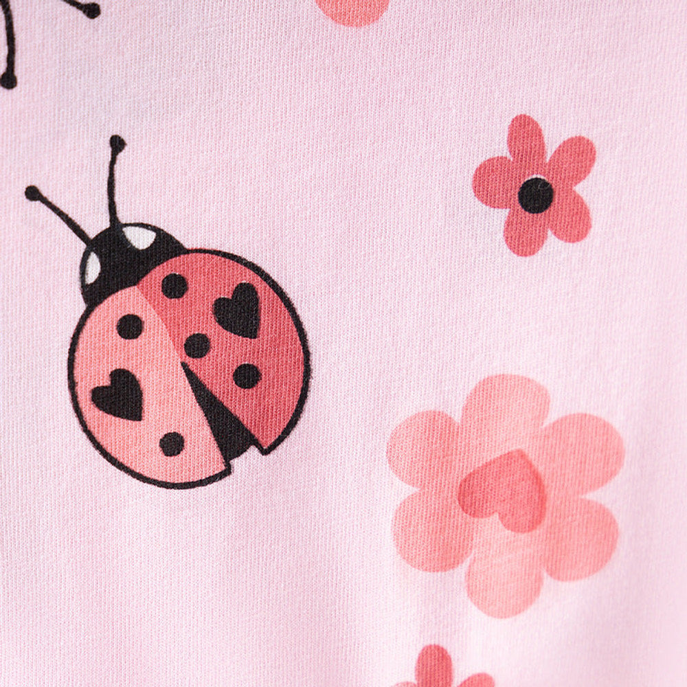 MyKids-USA® Summer Hot Selling Baby Kids Girls Short Sleeves Cartoon Pattern T-shirt and Plain Pants Clothing Set