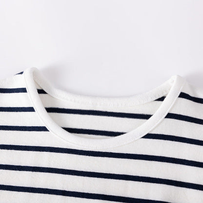 MyKids-USA® Summer Hot Selling Baby Kids Girls Short Sleeves Striped Pattern T-shirt and Plain Shorts Clothing Set