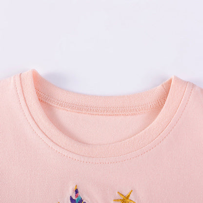 MyKids-USA® Baby Kids Girls Short Sleeves Cartoon Pattern T-shirt and Striped Pants Clothing Set
