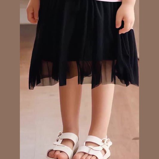 MyKids-USA® Baby Kids Girls Black Tulle Skirt