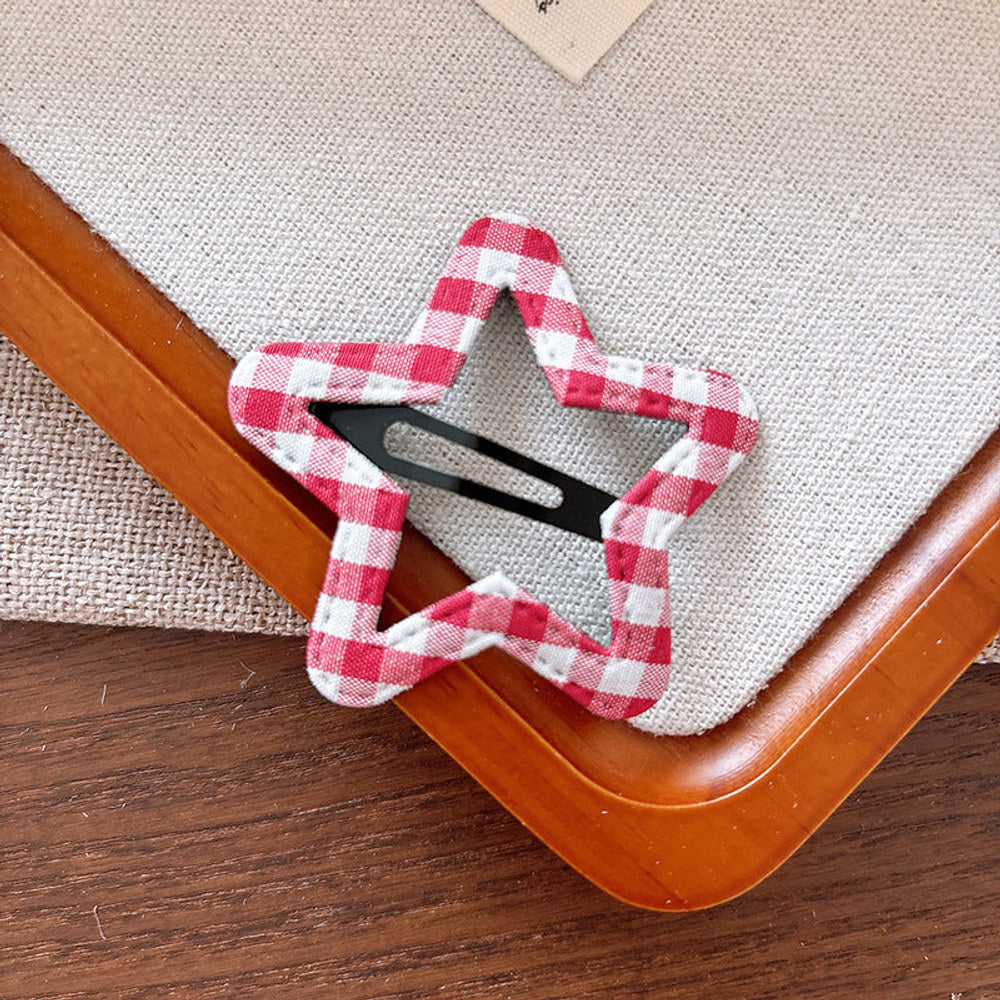 MyKids-USA® Versatile Hollow-out Shape Plaid Pattern Hair Clips