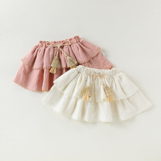 MyKids-USA® Baby Kids Girls Lace Trim Skirt