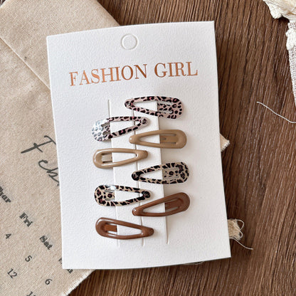 MyKids-USA® Collection of 10 Cute Printed Hollow-out Hair Clips