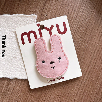 MyKids-USA® Hair Clip – Adorable Leather Cartoon Accessories