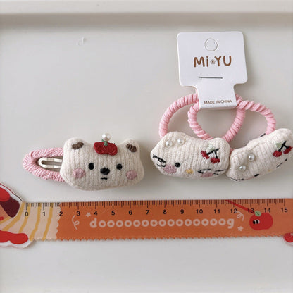 MyKids-USA® Collection of 2 Versatile Cute Animals Cartoon Toys Decorated Hair Clips