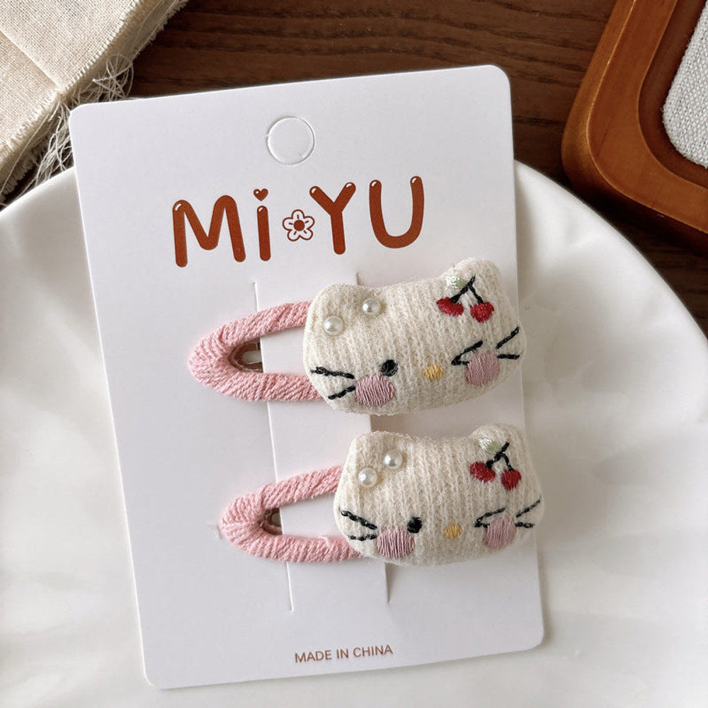 MyKids-USA® Collection of 2 Versatile Cute Animals Cartoon Toys Decorated Hair Clips