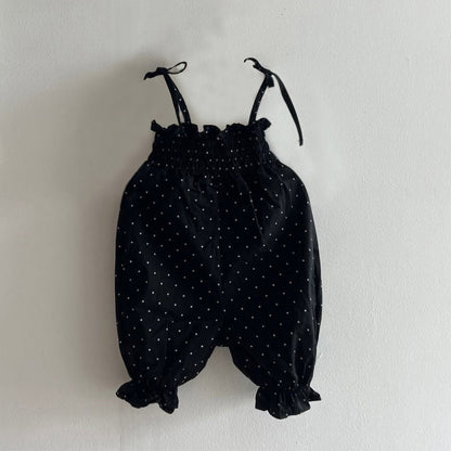MyKids-USA® Baby Unisex Dots Pattern Sleeveless Rompers Overalls