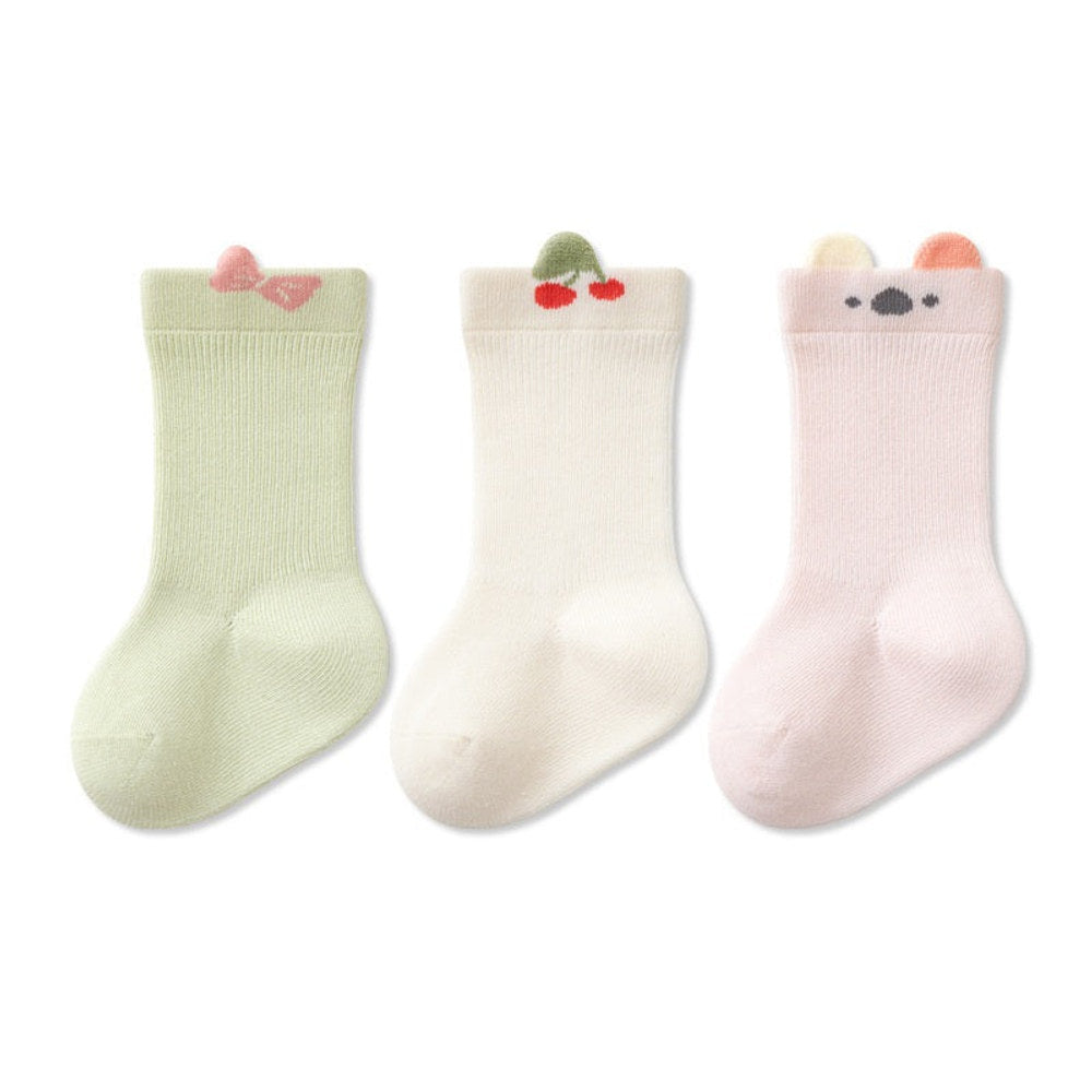 MyKids-USA® Baby Boys and Girls Cute Cartoon Pattern Socks 1 Lot=3-Pair Set