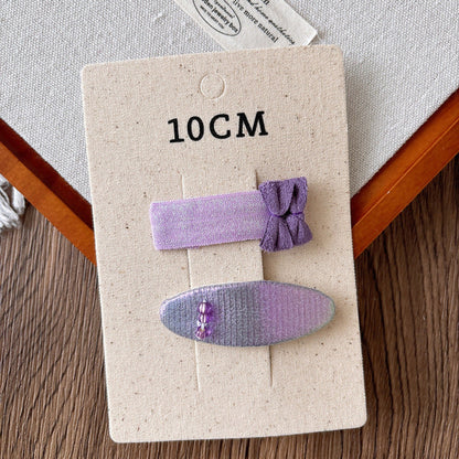 MyKids-USA® Collection of 2 Versatile Cute Purple Hair Clips