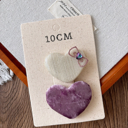MyKids-USA® Collection of 2 Versatile Cute Purple Hair Clips