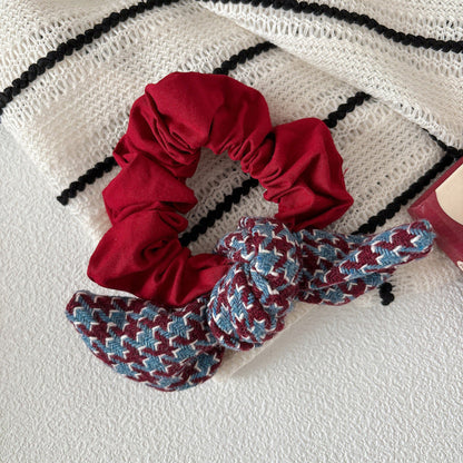 MyKids-USA® Collection of Versatile Houndstooth Pattern Hair Ties