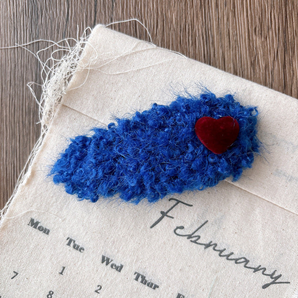 MyKids-USA® Collection of Versatile Cute Heart Pattern Color Patchwork Hair Clips